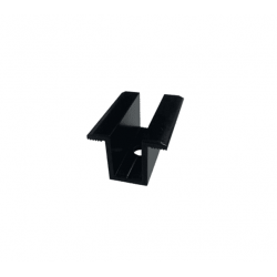 ZESTAW 2x Klema środkowa czarna + Śruba M8x25 + Wpust